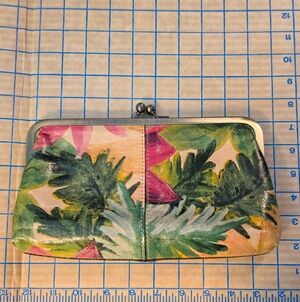 Patricia Nash Vintage Floral Leather Clutch